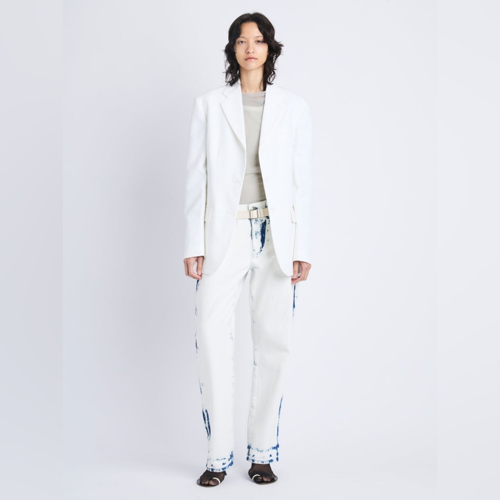 PROENZA SCHOULER Runway Sandis White Blazer Jacket Cotton Viscose US 10 Org$2290 - Picture 2 of 16